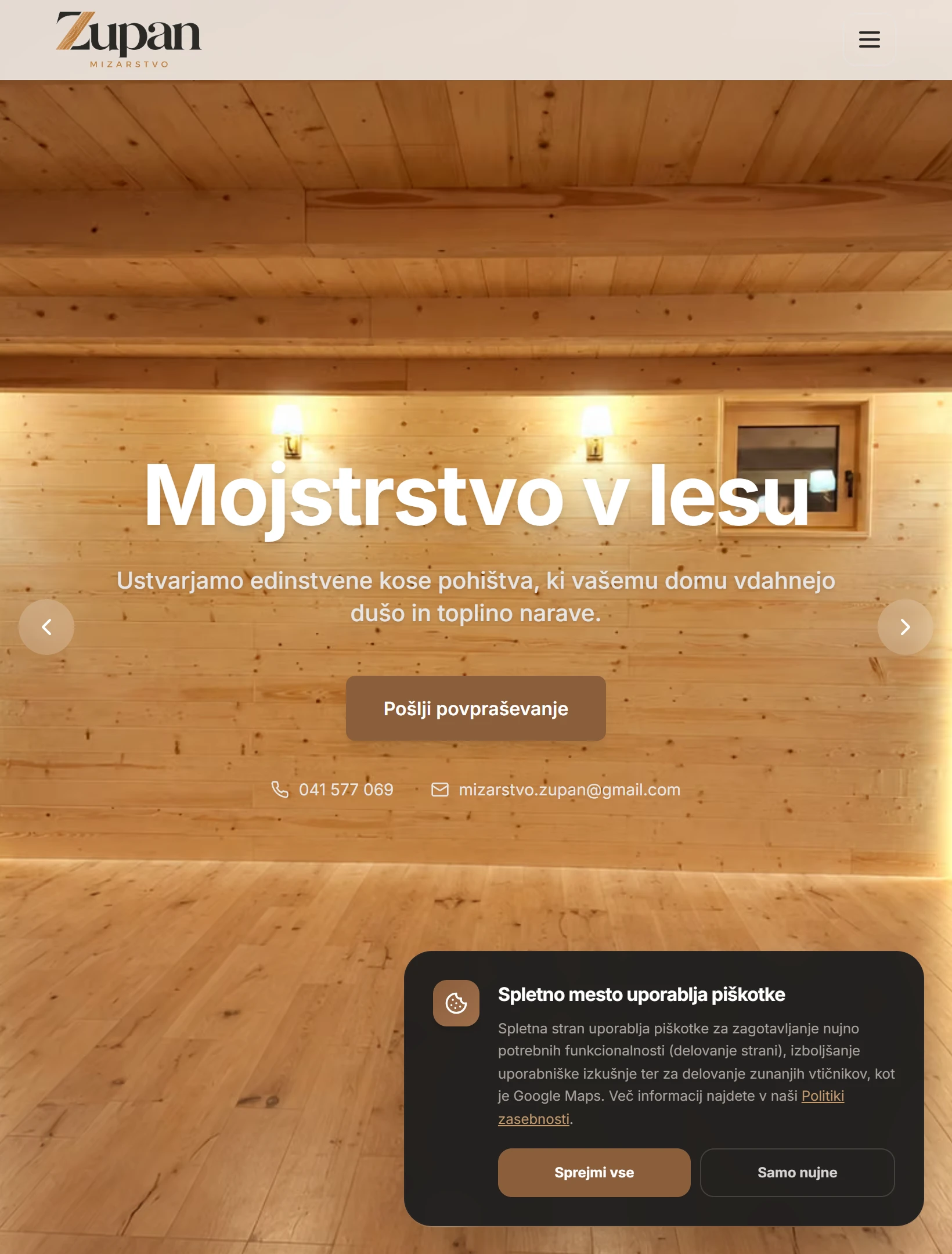 Mizarstvo Zupan Tablet Hero